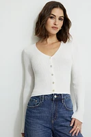 Mila Silky V-Neck Cardigan