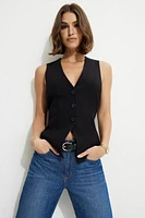 Fitted V-Neck Vest