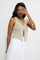 Veste en tricot à ouverture