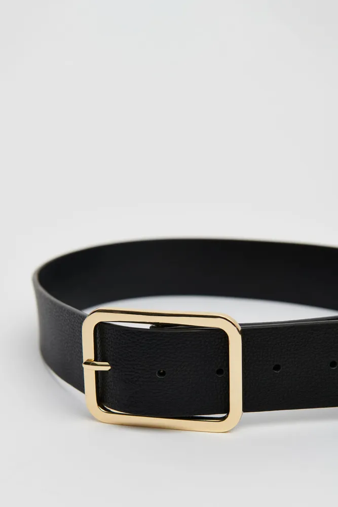 Rounded Square Buckle Belt