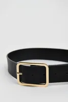 Rounded Square Buckle Belt