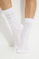 Pointelle Knee High Socks