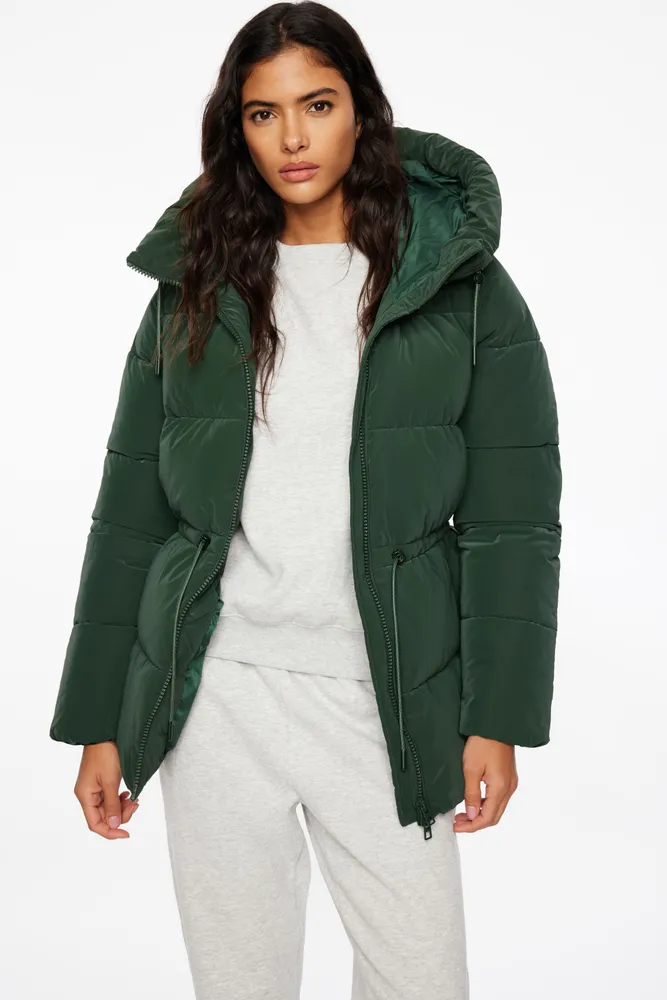 Lustre Puff ™ Cinched Waist Puffer Jacket