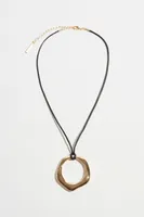 Sculptural Wax Cord Necklace