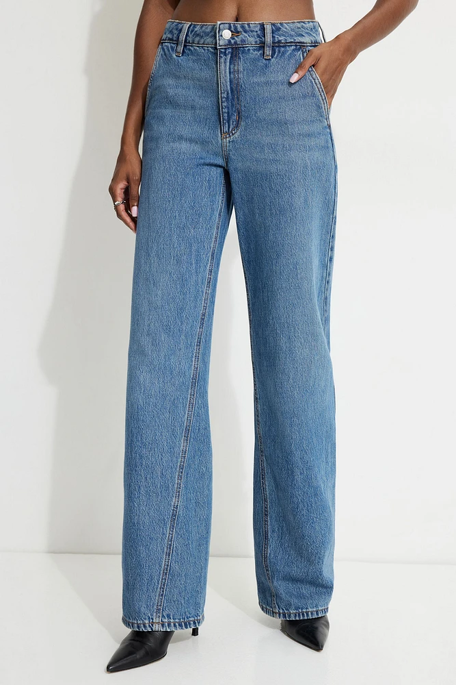 Heidi Wide Leg Twisted Seam Jeans