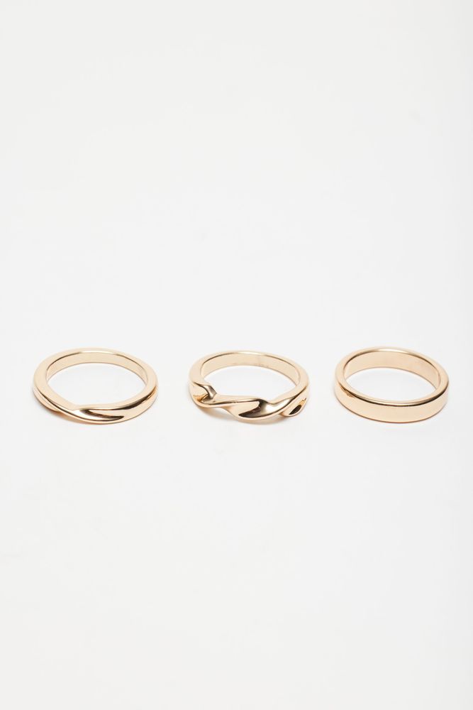 6-Pack Oversized & Twisted Rings