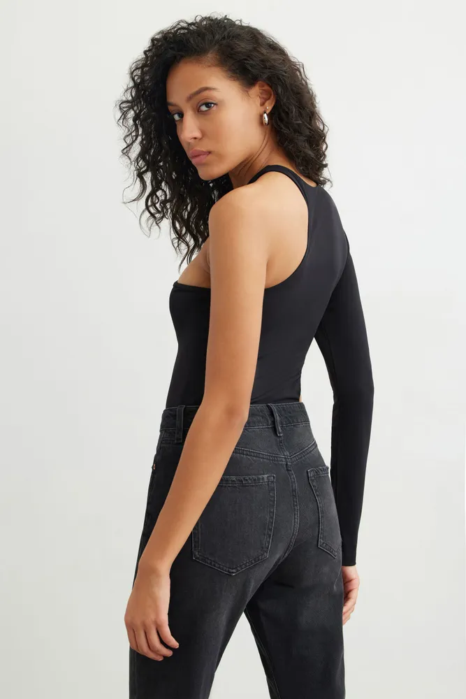 Sculpt Asymmetrical Cut Out Bodysuit