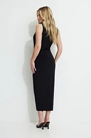 Jersey Draped Maxi Dress