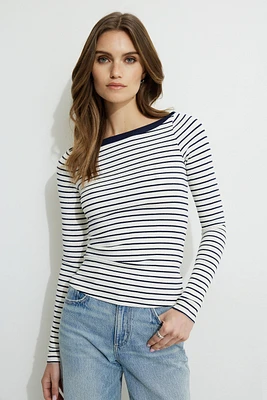 Ribbed Long Sleeve T Shirt