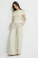Single Shoulder Draped Jersey Top