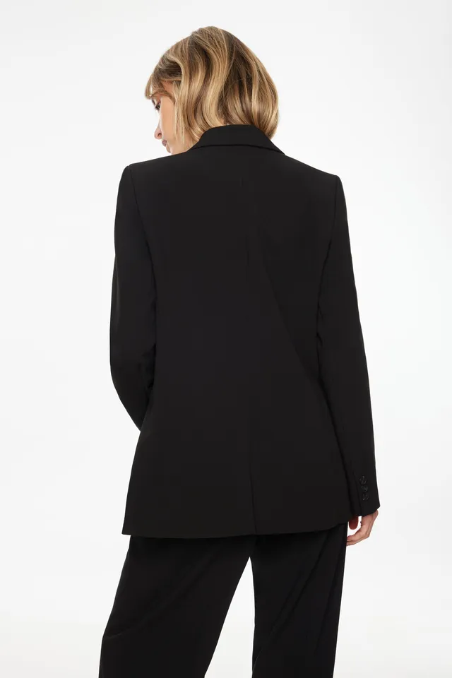 Crepe Open Long Blazer