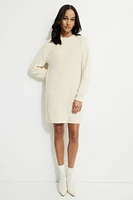 Ribbed Mini Sweater Dress