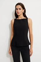 Peplum Sleeveless Blouse