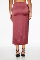 Kamila Satin Ruffled Maxi Skirt