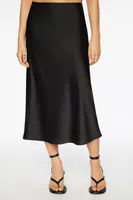 Melody Satin Slip Midi Skirt