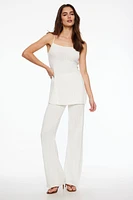 Pointelle Wide Leg Pants