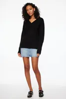 Long Sleeve V-Neck Sweater