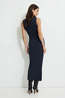 Draped Jersey Maxi Dress