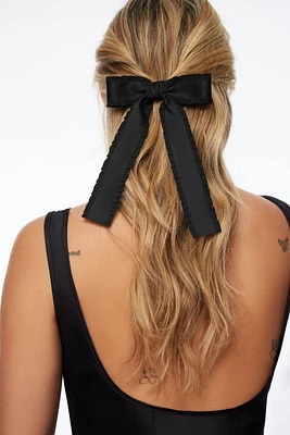 Ruffle Edge Bow Hairclip