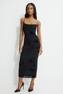 Robe maxi à col échancré Victoria