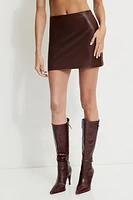 Kylie Faux Leather Mini Skirt