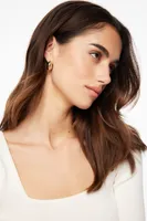 3-Pack Chunky Hoop Earrings