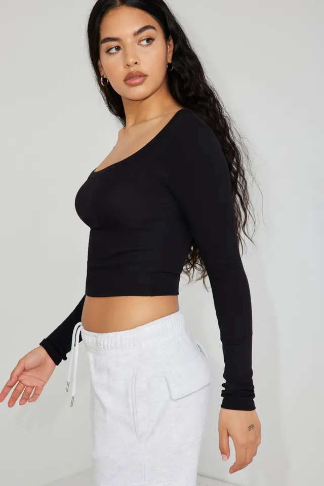 Dynamite Sculpt Long Sleeve Ultra Crop Top