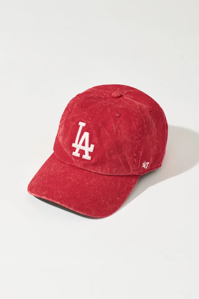 47 Brand Los Angeles Dodgers Moss Pink Clean Up Cap in Green for Men