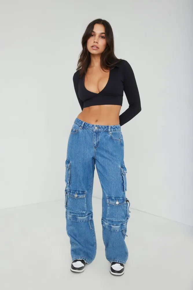 Low-Rise Cargo Jean