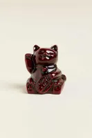 Red Resin Lucky Cat