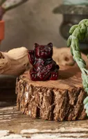 Red Resin Lucky Cat