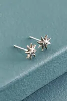 Sun Sterling Silver Stud Earrings