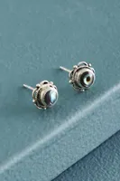 Abalone Shell Sterling Silver Stud Earrings