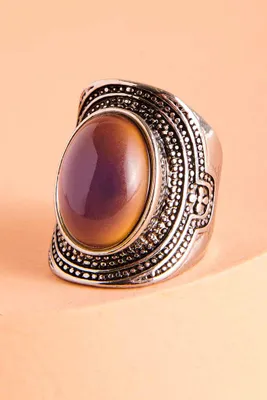 Burnished Silver Mood Ring