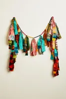 Fabric Tassel with Beads Garland