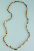 Long Natural Stone Wrap Necklace