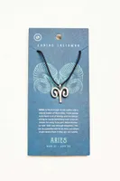 Aries Stainless Steel Zodiac Talisman Necklace