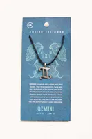 Gemini Stainless Steel Zodiac Talisman Necklace