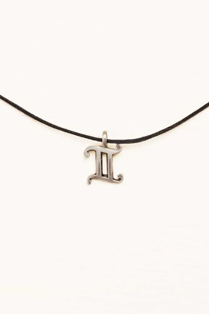 Gemini Stainless Steel Zodiac Talisman Necklace