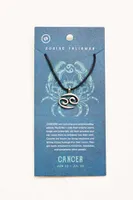 Cancer Stainless Steel Zodiac Talisman Necklace