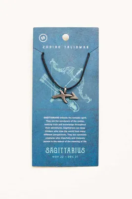 Sagittarius Stainless Steel Zodiac Talisman Necklace