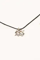 Aquarius Stainless Steel Zodiac Talisman Necklace