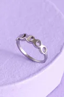 Stainless Steel Moon Phase Ring