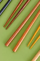 Set of 5 Wood Grain Chopsticks