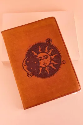 Large Celestial Leather Journal