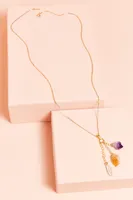 Gold Mixed Trio Necklace