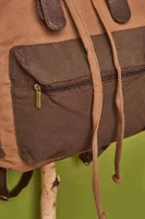 Distressed Chocolate Brown Backpack