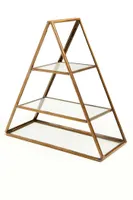Glass Triangle Shelf Cabinet