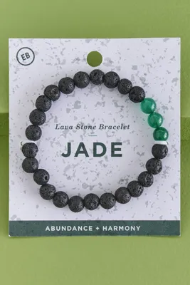 Jade and Lava Stone Diffuser Bracelet