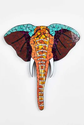 Orange Elephant Mosaic